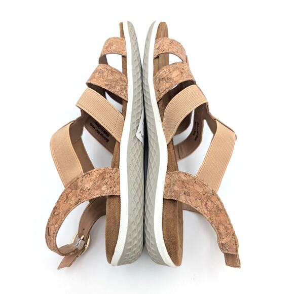 David Tate Quilt Slingback Embellished Strappy Sandals Brown Size 8.5W EU39 - Picture 5 of 11